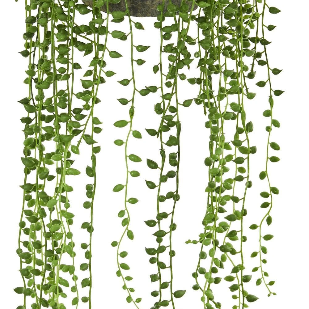 Indoor String Of Pearl Artificial Plant Hanging Basket 6 Indoor String Of Pearl Artificial Plant Hanging Basket - Image 4