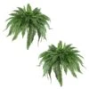 48 In. Artificial Boston Fern (Set Of 2) -AFLORAL ONLINE STORE nearly natural artificial ferns 6051 s2 64 1000
