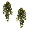 31 In. Artificial Strawberry Hanging Bush With Berry (Set Of 2) -AFLORAL ONLINE STORE nearly natural artificial ferns 6115 s2 64 1000