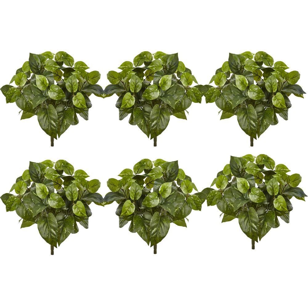 Indoor 16 In. Pothos Artificial Plant (Set Of 6) 6 Indoor 16 In. Pothos Artificial Plant (Set Of 6) - Image 4