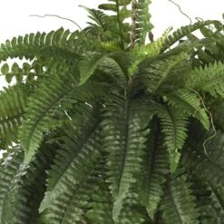 Large Artificial Boston Fern Hanging Basket 10 Large Artificial Boston Fern Hanging Basket -AFLORAL ONLINE STORE nearly natural artificial ferns 6774 4f 1000