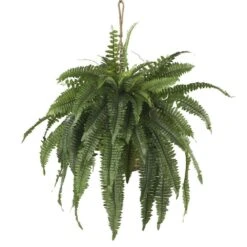 Large Artificial Boston Fern Hanging Basket