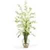 31 In. Artificial Dancing Lady Liquid Illusion Silk Flower Arrangement In Green -AFLORAL ONLINE STORE nearly natural artificial flowers 1073 gr 64 1000