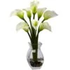 Classic Calla Lily Artificial Arrangement In Cream