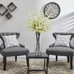 Giant Cherry Blossom Artificial Arrangement In White -AFLORAL ONLINE STORE nearly natural artificial flowers 1316 wh 76 1000