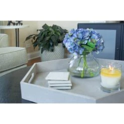 Large Blooming Artificial Hydrangea With Vase -AFLORAL ONLINE STORE nearly natural artificial flowers 1357 bl 1f 1000