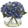 Large Blooming Artificial Hydrangea With Vase