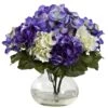 Mixed Artificial Hydrangea With Vase -AFLORAL ONLINE STORE nearly natural artificial flowers 1364 bp 64 1000