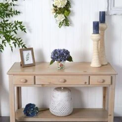 Artificial Hydrangea With Floral Planter -AFLORAL ONLINE STORE nearly natural artificial flowers 1373 bl 31 1000