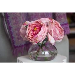 Artificial Fancy Rose With Vase 19 Artificial Fancy Rose With Vase -AFLORAL ONLINE STORE nearly natural artificial flowers 1391 pk 4f 1000