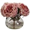 Artificial Fancy Rose With Vase 1 Artificial Fancy Rose With Vase -AFLORAL ONLINE STORE nearly natural artificial flowers 1391 pk 64 1000