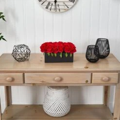 Artificial Dozen Silk Roses -AFLORAL ONLINE STORE nearly natural artificial flowers 1487 rd fa 1000