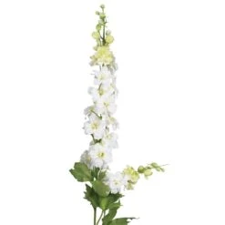 38.5 In. Artificial H White Delphinium Stem (Set Of 12) -AFLORAL ONLINE STORE nearly natural artificial flowers 2128 s12 wh 1f 1000