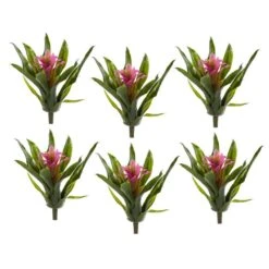 10 In. Bromeliad Artificial Flower Stem (Set Of 6) 9 10 In. Bromeliad Artificial Flower Stem (Set Of 6) -AFLORAL ONLINE STORE nearly natural artificial flowers 2237 s6 pp 4f 1000