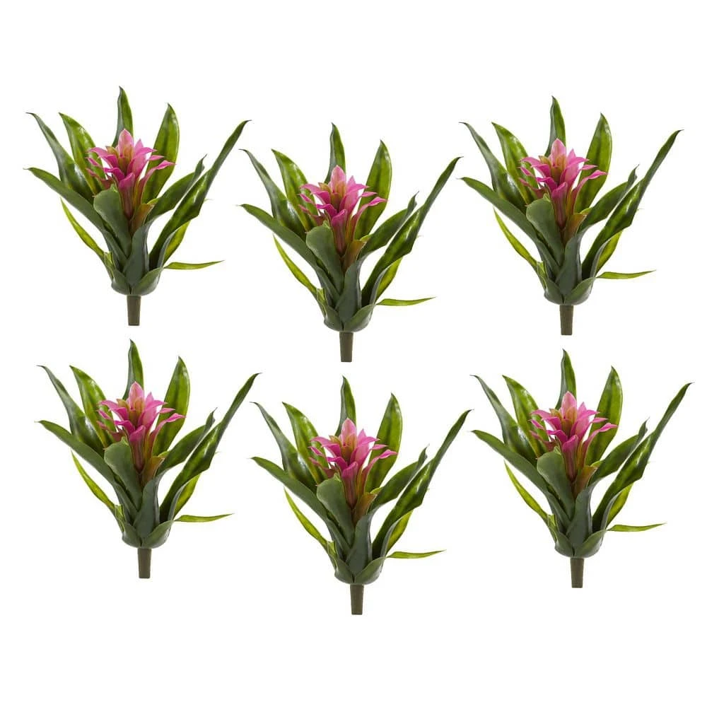 10 In. Bromeliad Artificial Flower Stem (Set Of 6) 5 10 In. Bromeliad Artificial Flower Stem (Set Of 6) - Image 3