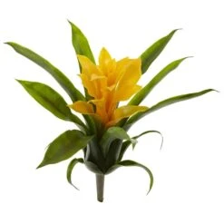 10 In. Bromeliad Artificial Flower (Set Of 6) 9 10 In. Bromeliad Artificial Flower (Set Of 6) -AFLORAL ONLINE STORE nearly natural artificial flowers 2237 s6 yl 4f 1000
