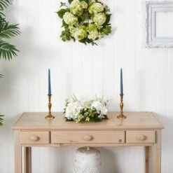 Hydrangea Artificial Arrangement Candelabrum -AFLORAL ONLINE STORE nearly natural artificial flowers 4214 31 1000