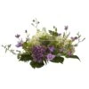 7 In. Artificial Hydrangea Berry Candelabrum In Purple -AFLORAL ONLINE STORE nearly natural artificial flowers 4532 64 1000