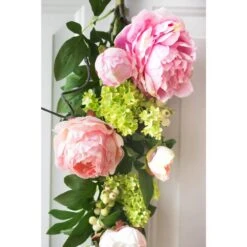 24 In. Artificial Mixed Peony And Hydrangea Teardrop -AFLORAL ONLINE STORE nearly natural artificial flowers 4540 44 1000