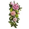 24 In. Artificial Mixed Peony And Hydrangea Teardrop 2 24 In. Artificial Mixed Peony And Hydrangea Teardrop -AFLORAL ONLINE STORE nearly natural artificial flowers 4540 64 1000