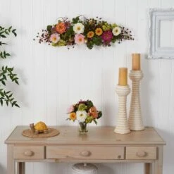 3 Ft. Artificial Peony Centerpiece Silk Flower Arrangement -AFLORAL ONLINE STORE nearly natural artificial flowers 4665 31 1000