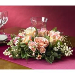 2 In. Artificial Rose Candelabrum Silk Flower Arrangement -AFLORAL ONLINE STORE nearly natural artificial flowers 4685 ap 1f 1000