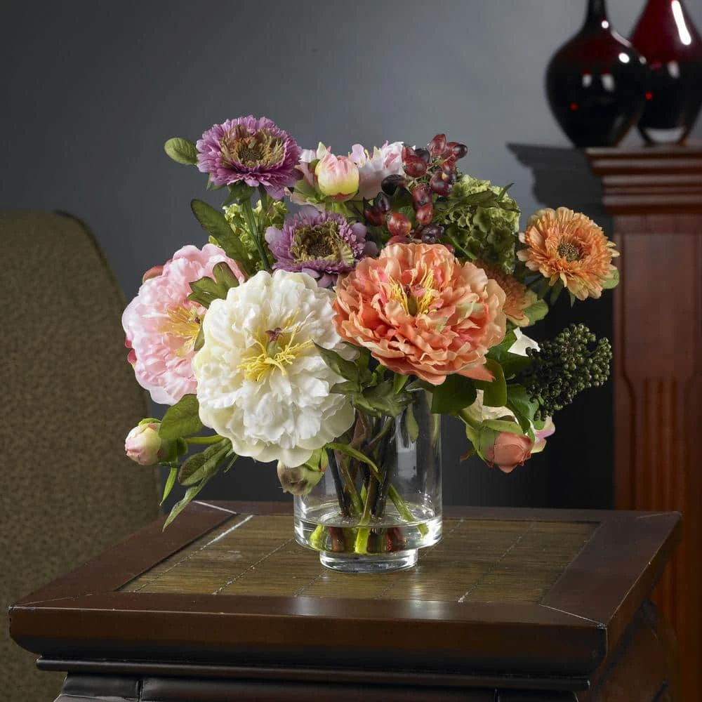 10 In. Artificial Peony Silk Arrangement 17 10 In. Artificial Peony Silk Arrangement - Image 15