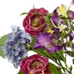 Artificial Spring Garden Floral With Vase 8 Artificial Spring Garden Floral With Vase -AFLORAL ONLINE STORE nearly natural artificial flowers 4822 4f 1000