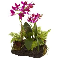 Artificial Orchid Island (Set Of 2) 8 Artificial Orchid Island (Set Of 2) -AFLORAL ONLINE STORE nearly natural artificial flowers 4835 s2 4f 1000