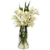 Artificial Cymbidium Orchid With Vase -AFLORAL ONLINE STORE nearly natural artificial flowers 4992 64 1000