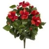 Indoor 20 In. Hibiscus Artificial Plant (4-Set) -AFLORAL ONLINE STORE nearly natural artificial flowers 6065 s4 64 1000