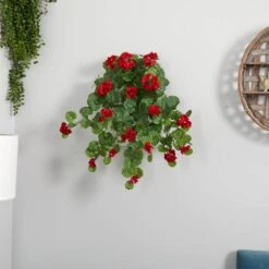 Indoor 26 In. Geranium Artificial Plant (2-Set) 7 Indoor 26 In. Geranium Artificial Plant (2-Set) -AFLORAL ONLINE STORE nearly natural artificial flowers 6127 s2 31 1000