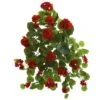 Indoor 26 In. Geranium Artificial Plant (2-Set) -AFLORAL ONLINE STORE nearly natural artificial flowers 6127 s2 64 1000