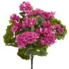 UV Resistant Indoor/Outdoor Geranium Artificial Bush (Set Of 3) 2 UV Resistant Indoor/Outdoor Geranium Artificial Bush (Set Of 3) -AFLORAL ONLINE STORE nearly natural artificial flowers 6131 s3 bu 64 1000