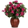 24.5 In. Artificial H Green Bougainvillea With Vase Silk Plant 1 24.5 In. Artificial H Green Bougainvillea With Vase Silk Plant -AFLORAL ONLINE STORE nearly natural artificial flowers 6652 64 1000