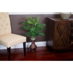 37 In. Artificial H Green Areca Palm With Urn Silk Plant 10 37 In. Artificial H Green Areca Palm With Urn Silk Plant -AFLORAL ONLINE STORE nearly natural artificial flowers 6661 4f 1000
