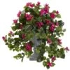 27 In. Artificial Bougainvillea With Decorative Urn -AFLORAL ONLINE STORE nearly natural artificial flowers 6838 bu 64 1000