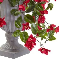 Artificial Bougainvillea With Urn UV Resistant (Indoor/Outdoor) 9 Artificial Bougainvillea With Urn UV Resistant (Indoor/Outdoor) -AFLORAL ONLINE STORE nearly natural artificial flowers 6839 rd 4f 1000
