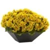 Artificial Geranium With Black Planter UV Resistant (Indoor/Outdoor) -AFLORAL ONLINE STORE nearly natural artificial flowers 6889 yl 64 1000