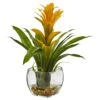 Artificial Bromeliad With Vase Arrangement -AFLORAL ONLINE STORE nearly natural artificial flowers 6897 yl 64 1000