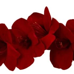 Indoor 5ft. Artificial Amaryllis Garland -AFLORAL ONLINE STORE nearly natural artificial garlands 4549 4f 1000