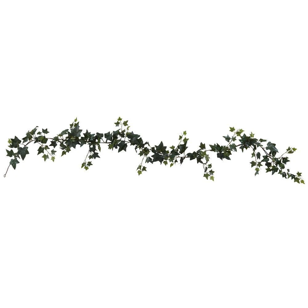 Indoor 6 Ft. Sage Ivy Garland Artificial Plant (4-Set) 3 Indoor 6 Ft. Sage Ivy Garland Artificial Plant (4-Set) - Image 2