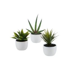 8.5 In. H Green Southwest Collection (Set Of 3) -AFLORAL ONLINE STORE nearly natural artificial grass plants 4769 d4 1000