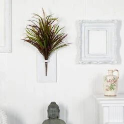 Indoor 28 In. Fall Vanilla Grass Artificial Plant (3-Set) -AFLORAL ONLINE STORE nearly natural artificial grass plants 6173 s3 31 1000