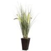 Artificial Grass With Cattails And Bamboo Planter -AFLORAL ONLINE STORE nearly natural artificial grass plants 6745 64 1000