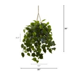 Artificial Philodendron Hanging Basket -AFLORAL ONLINE STORE nearly natural artificial grass plants 6853 fa 1000