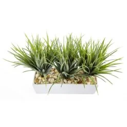 12 In. Artificial Vanilla Grass In Rectangular Planter 9 12 In. Artificial Vanilla Grass In Rectangular Planter -AFLORAL ONLINE STORE nearly natural artificial grass plants 6915 4f 1000