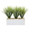 12 In. Artificial Vanilla Grass In Rectangular Planter -AFLORAL ONLINE STORE nearly natural artificial grass plants 6915 64 1000
