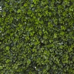 Indoor 12 In. W X 12 In. H Artificial Eucalyptus Privacy Panel Hedge Mat (Set Of 8) -AFLORAL ONLINE STORE nearly natural artificial hedges 6156 s8 4f 1000