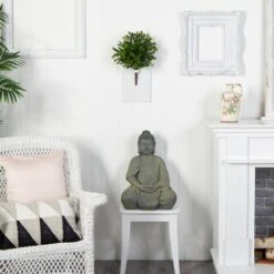 Indoor And Outdoor 15 In. Artificial Sweet Grass Bush (Set Of 6) -AFLORAL ONLINE STORE nearly natural artificial shrubs 6113 s6 1f 1000